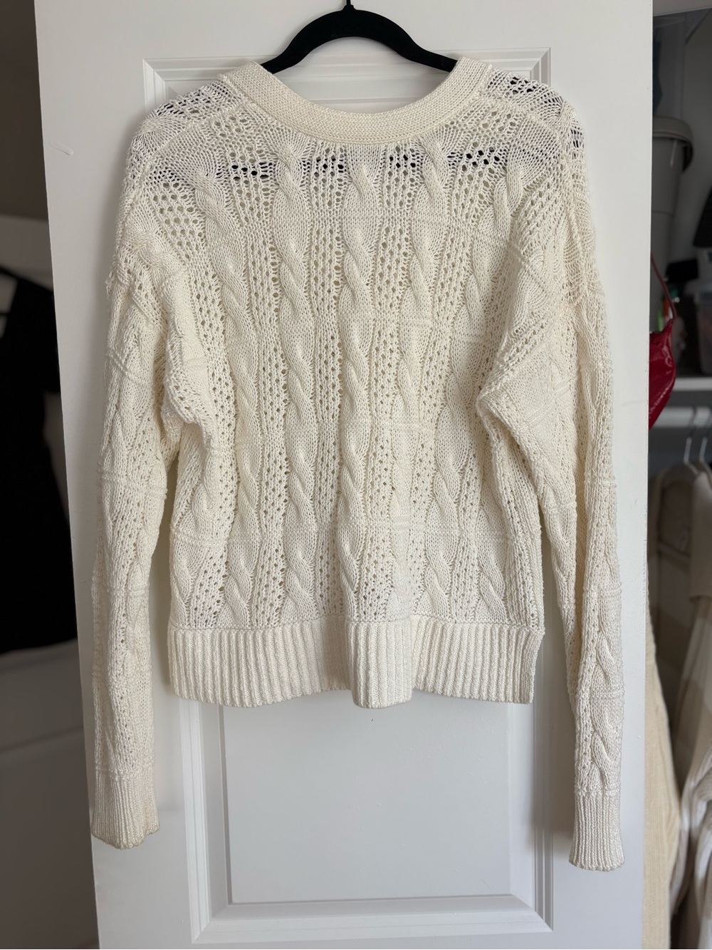 Madewell Open Cable-Stitch Cardigan Sweater - Picture 5 of 7